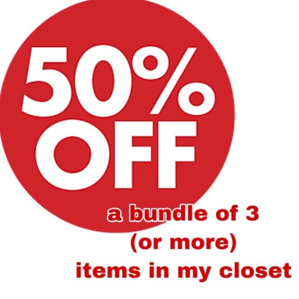 May 13th-May 21st 50% OFF Red Promo Graphic - Bundle Offer